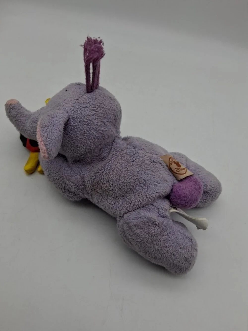 Disney Lumpy Heffalump Winnie the Pooh Purple Elephant w/Ladybug Lovey Squeaks